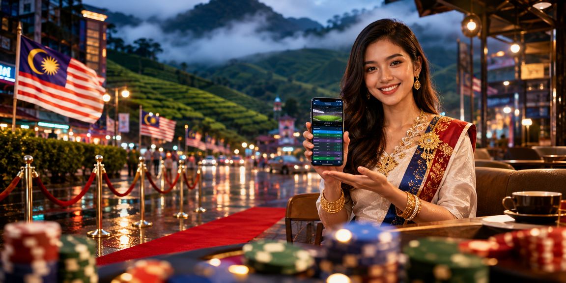 Skrin utama kasino mudah alih 501 Malaysia dengan menu navigasi jelas